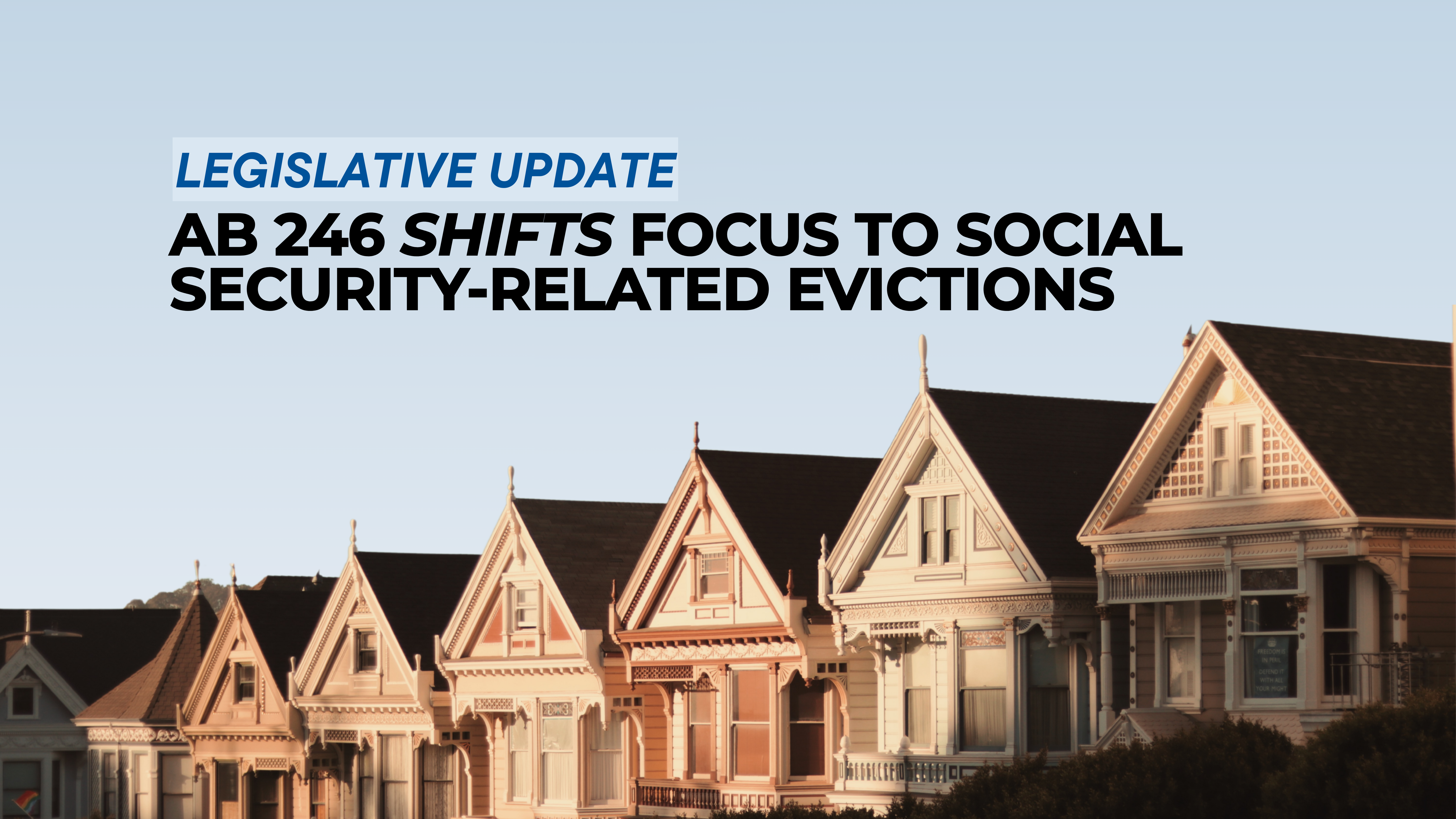 Legal gavel and AB 246 document representing tenant protections in California.