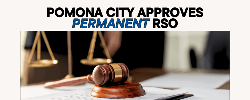 Pomona City Council chamber during a public meeting on rent stabilization ordinance