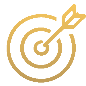 Bullseye icon with an arrow